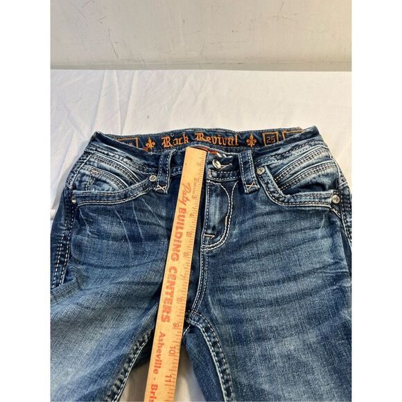 Rock Revival size 25 boot jeans Lichen 8201 denim - Picture 14 of 14